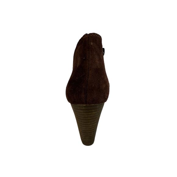 Lucky Brand Burgundy Suede Wedge Ankle Booties Boots LK YIMME 6.5 M - Picture 7 of 12